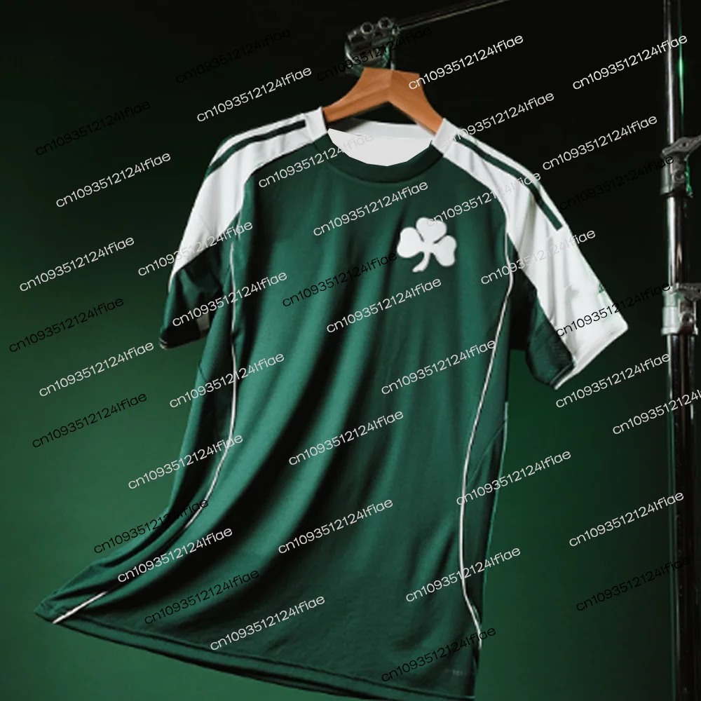 2026 Neues Herren-Mode-Kurzarm-T-Shirt, Sport-Fußball-Teamtrikot, Schnelltrocknend und Atmungsaktiv, Panathinaikos, Griechenland