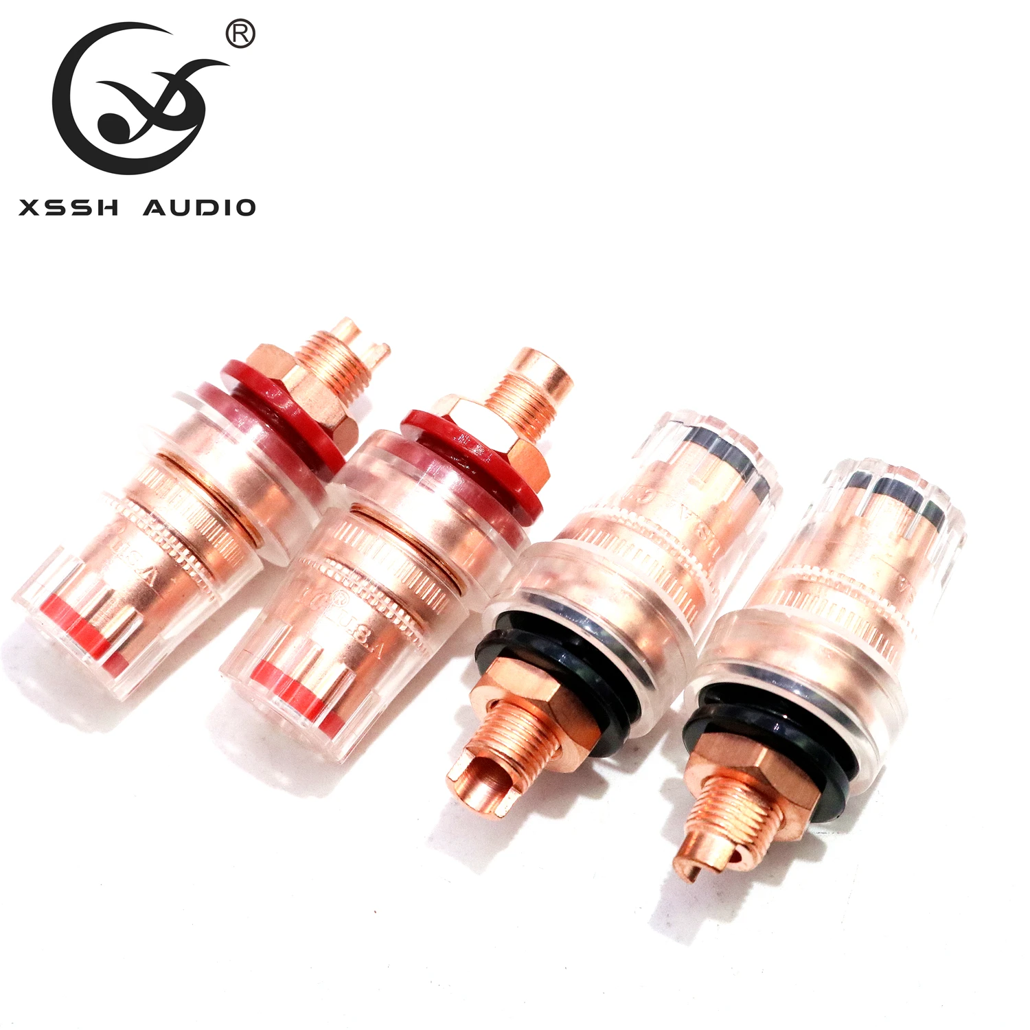 바인딩 포스트 XSSH OEM 오디오 구리 황동 앰프 스피커 터미널, 여성 짧은 버전, 바인딩 포스트 및 플레이트 소켓 포함