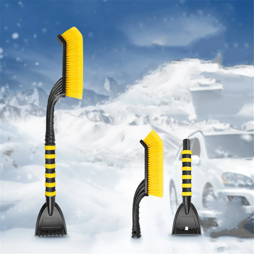 Can Cleaning Removal Snow Shovel Scraper Multi Function Snow Sweeping Brush Windshield Hand Tools Combination Artifact Winter