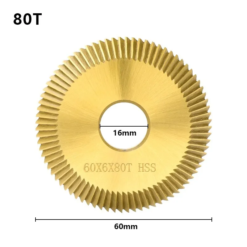 XCAN Key Copy Machine 60x6x16mm 36/60/80/90T Titanium Coated Single Side Saw Blade For Spare Parts Key  Cutter Locksmith Tool 