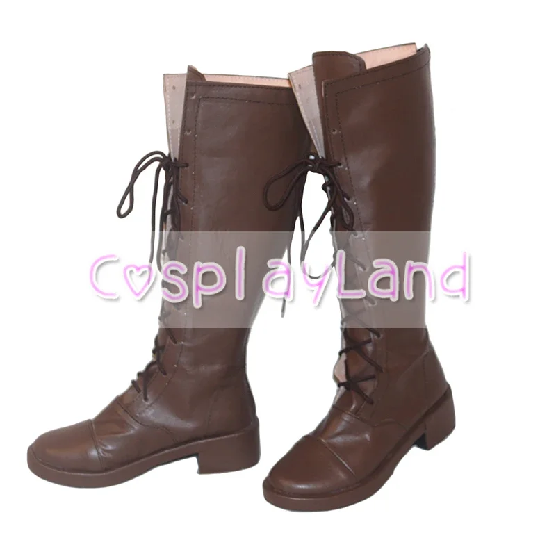 أحذية نيفرلاند إيما الموعودة التأثيرية أحذية نسائية بنية اللون إكسسوارات مخصصة أحذية حفلات الهالوين