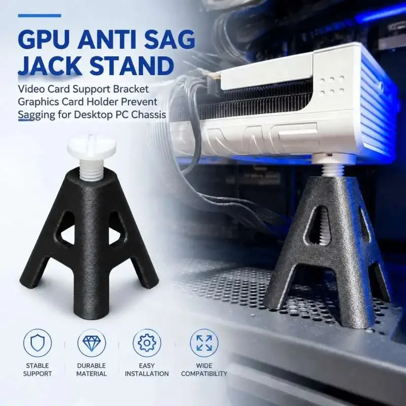GPU Anti Sag Jack Stand Video Card Support Bracket Graphics Card Holder Prevent Sagging for Desktop PC Chassis