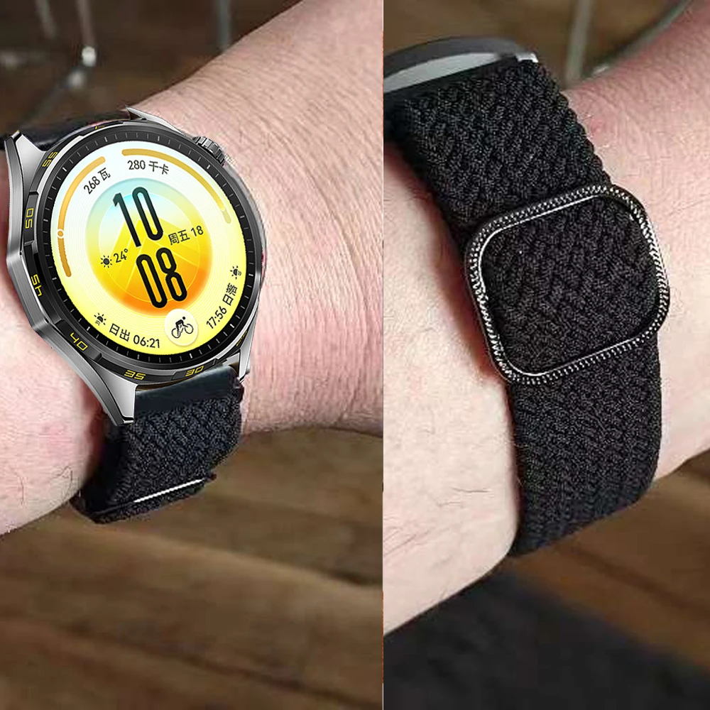 Sport Nylon Braided Watch Strap for HUAWEI Watch 6/5/4/3 Pro GT7 Pro GT 7 6 5 4 46mm GT3 2 42mm Replacement Strap 20mm 22mm Band