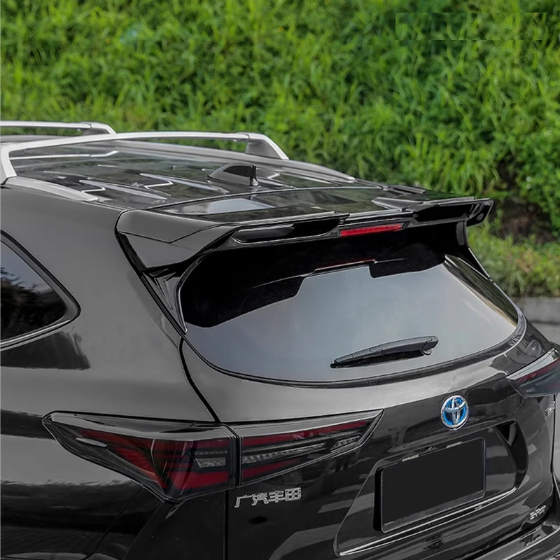 Voor Toyota Highlander 4e 2021-2024 Nieuwe Mc Mecha-Vorm Achterste Kofferbak Spoiler Achtervleugel Lip Koolstofvezel Abs Vleugel Spoiler Auto Stylin