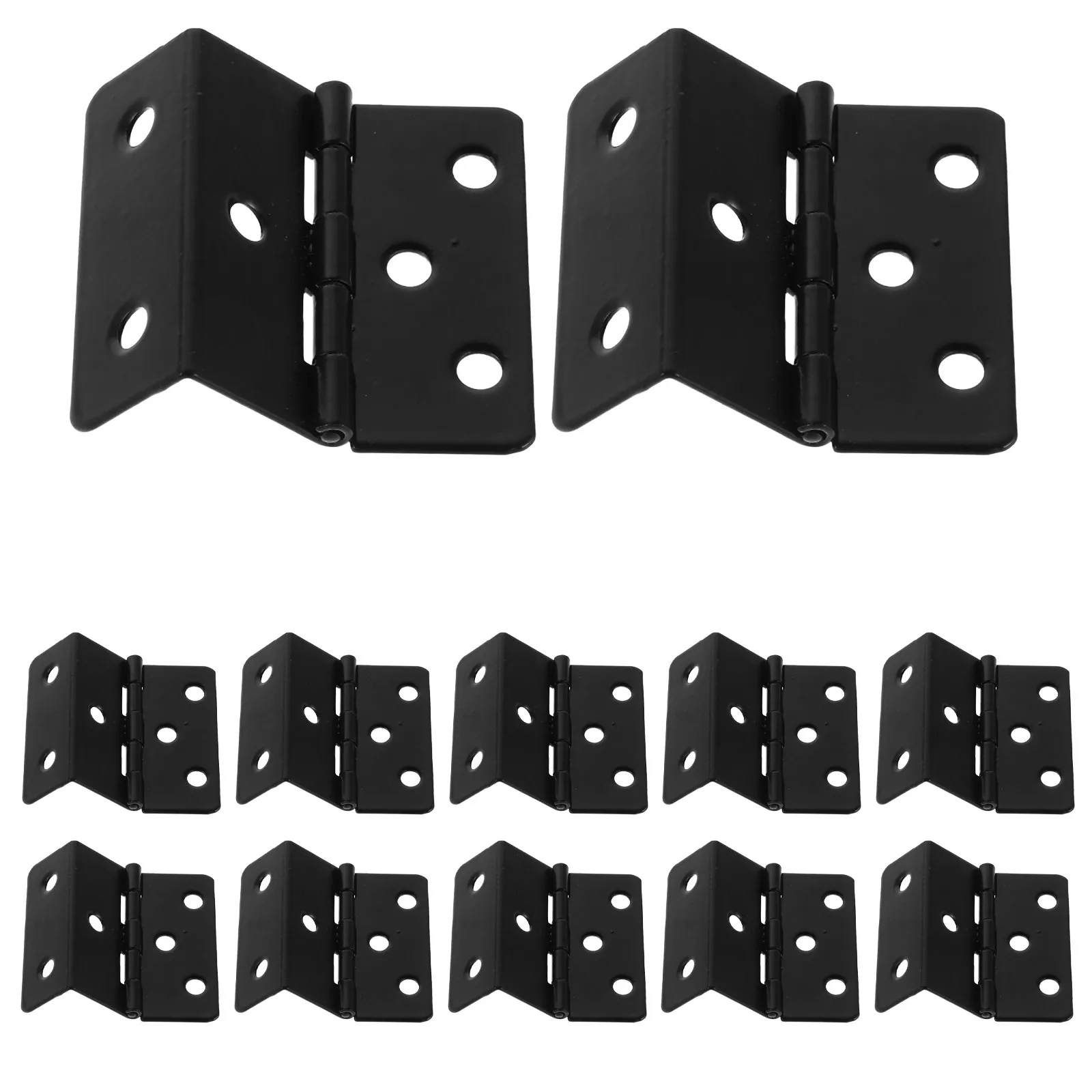 

20 шт. складных деревянных петель для шкафов, трехсекционные железные петли для винтажной мебели, фурнитура для шкатулок и книжных шкафов