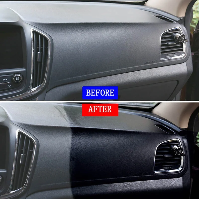 Back To Black Plastic Leather Restorer, Auto Interior Dashboard Rubber Polish Coating Car Detailing Renovator