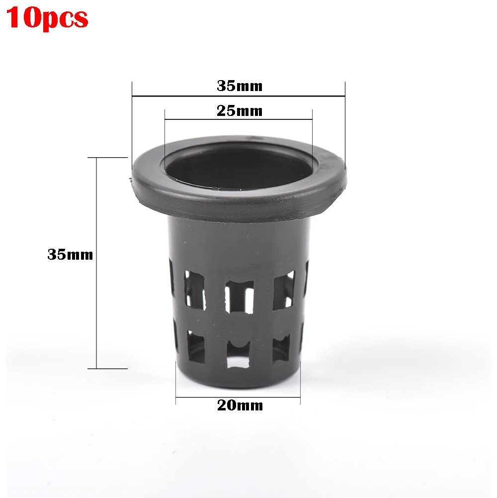 5/10 szt. Siatka do uprawy roślin doniczki przedszkolne kubka hydroponiczna siatka do kolonizacji kosz z tworzywa sztucznego