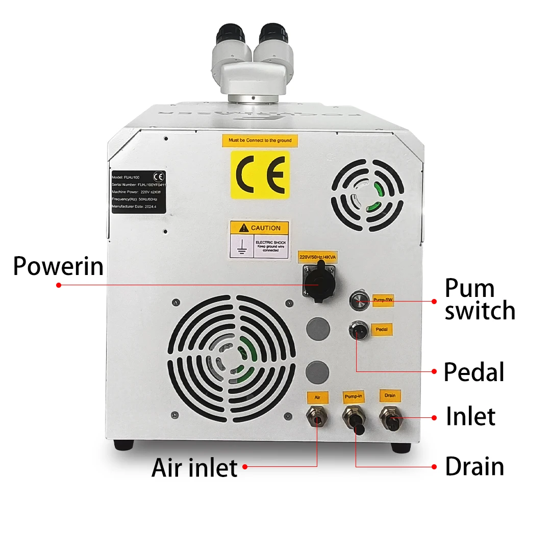 100w Jewelry Laser Welding Machine For Gold Silver Chain Ring Pendant Mini Portable 1064nm Nd. Yag Laser Welders