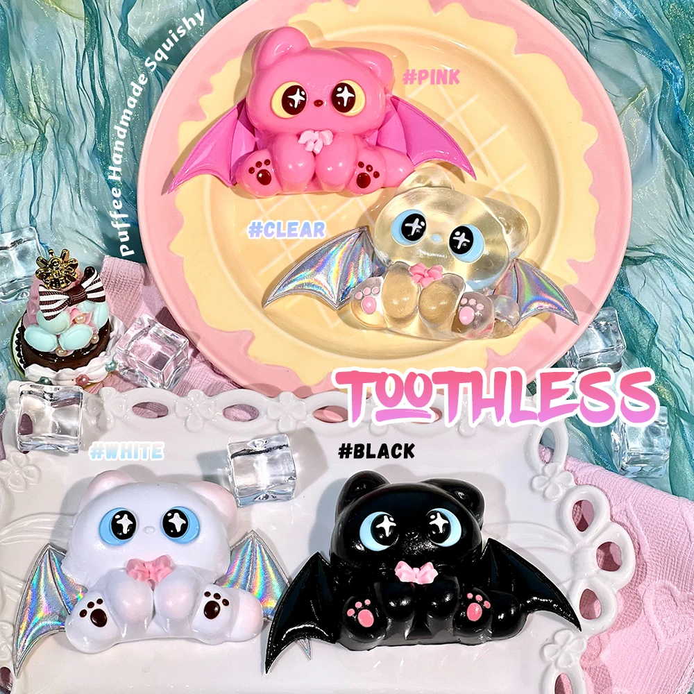 Toothless Food-grade Silicone Squishy Toy, Handmade Taba Squishy, Creamy Soft Adhesive Slow Rebound Squeeze Toy, Happy Game Spoo