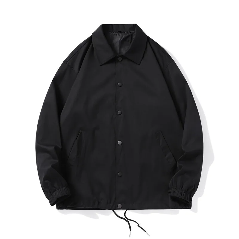 2025 Autumn New Casual Loose Jackets for Men Korean Fashion Solid Men's Jacket Coats Japan Streetwear Men Clothing