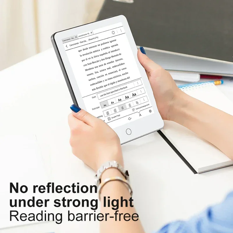 BIGWEI X7Pro 6 ''Eink شاشة قارئ الكتب الإلكترونية كتب Epaper الإلكترونية دفتر الحبر الإلكتروني عرض الكتاب الإلكتروني قارئ الكمبيوتر اللوحي دعم Kindle APP