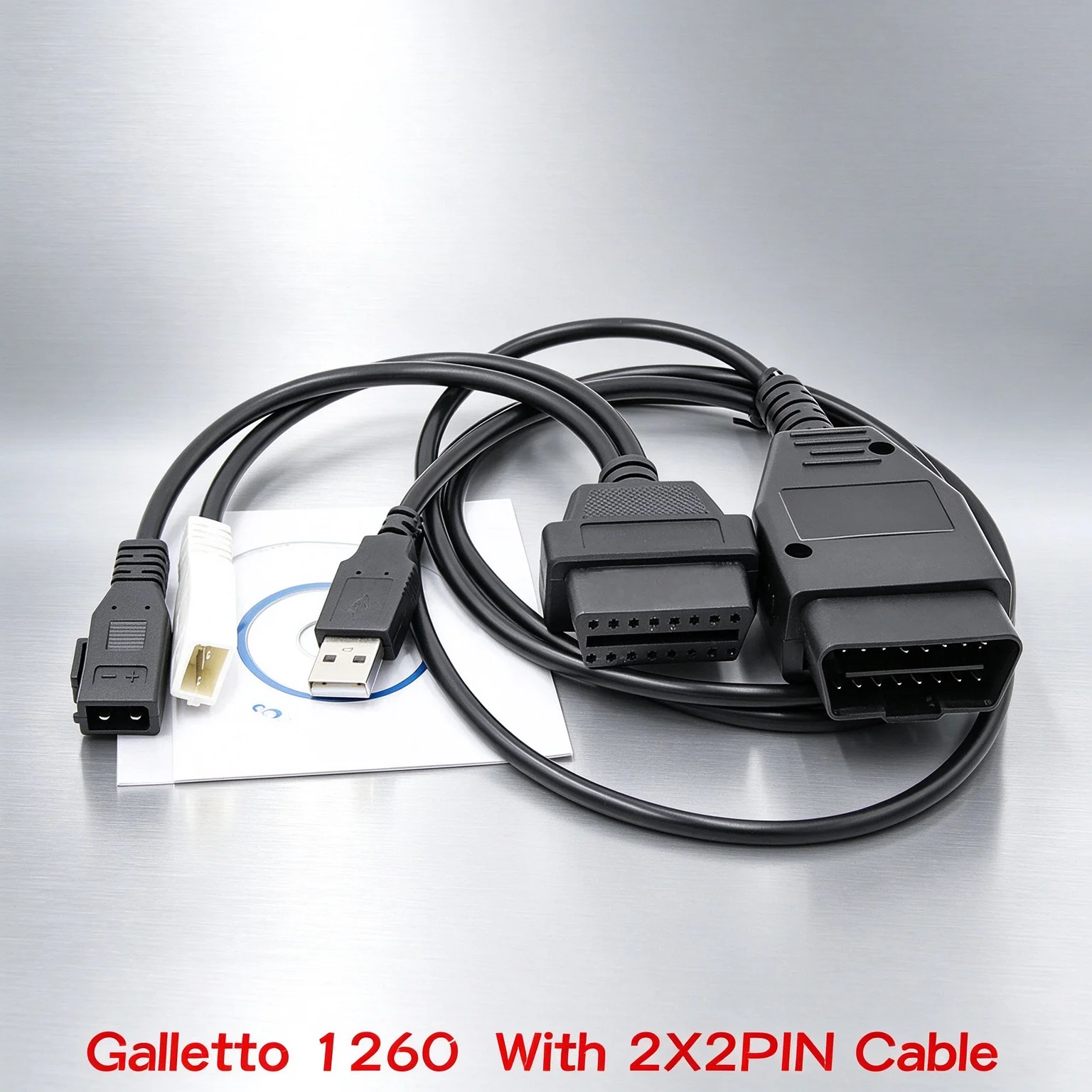 Galletto 1260 OBD2 Scanner Cable FTDI Chip Auto ECU Flasher Programmer Read & Write Chip Tuning OBD 2 Car Diagnostic Tool