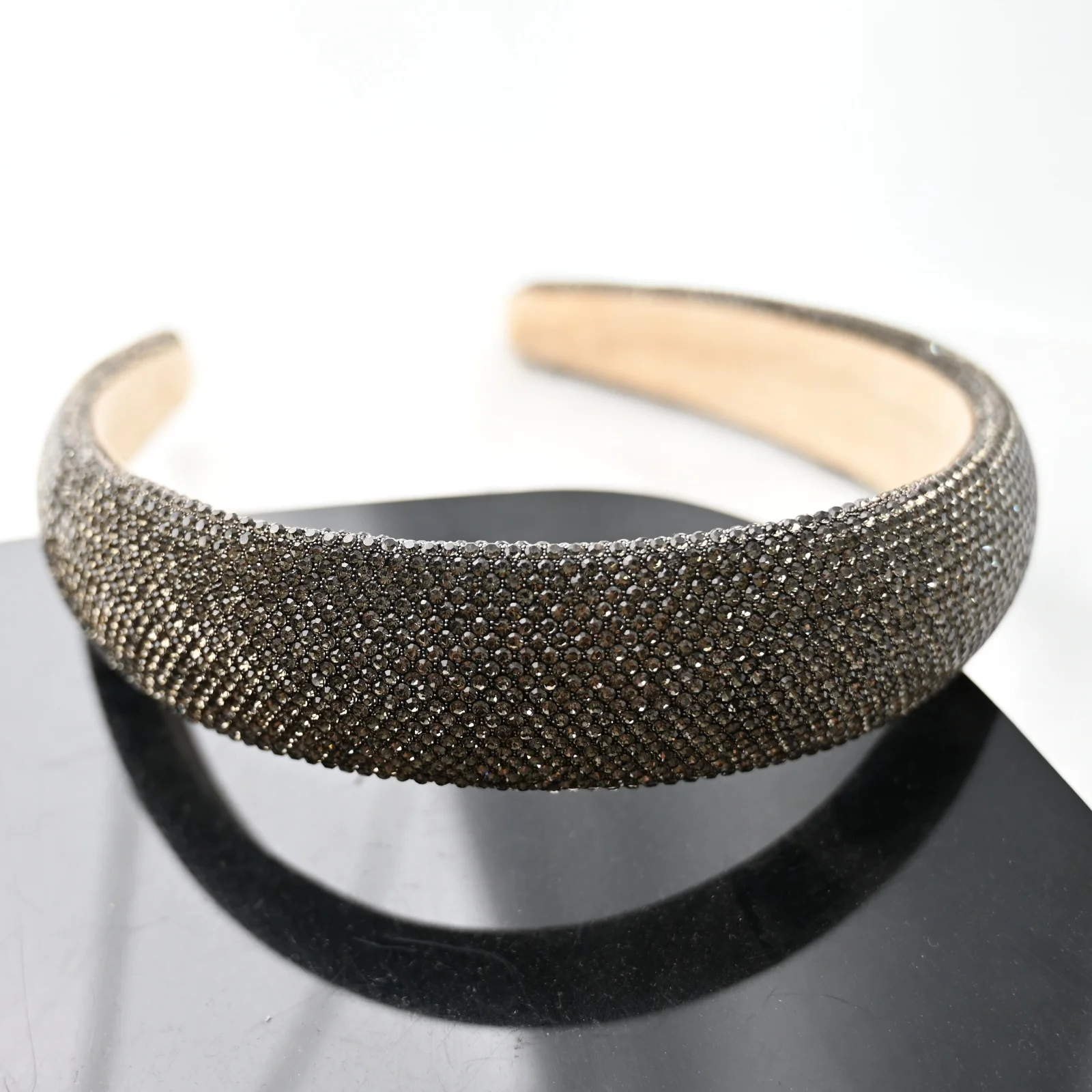 

Rhinestone Hairband Headband Wide Hairhoops for Girls and Women Party Hair Accessories Headwear Black Glitter Hair Bands Sponge