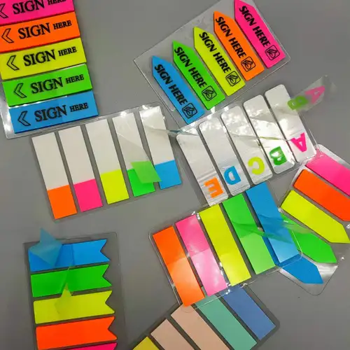 Imagen 2 del producto 100 hojas publicadas, notas adhesivas transparentes, Bloc de notas, notas adhesivas transparentes, pestañas de índice, marcapáginas, papelería, suministros de oficina