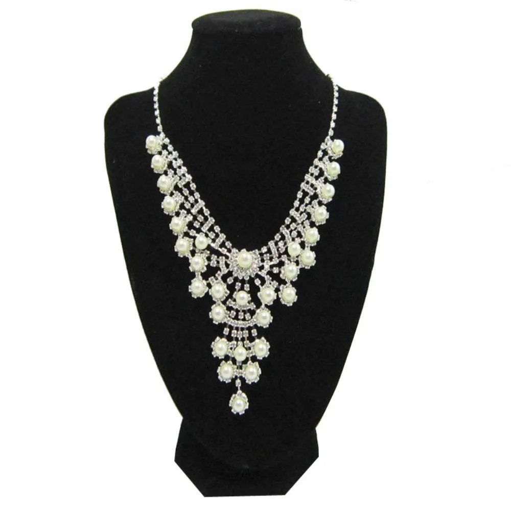 Organizer Tray Bust Stand Mannequin Holder Velvet Jewelry Packaging Jewelry Display Stand Necklace Holder Necklace Display Rack