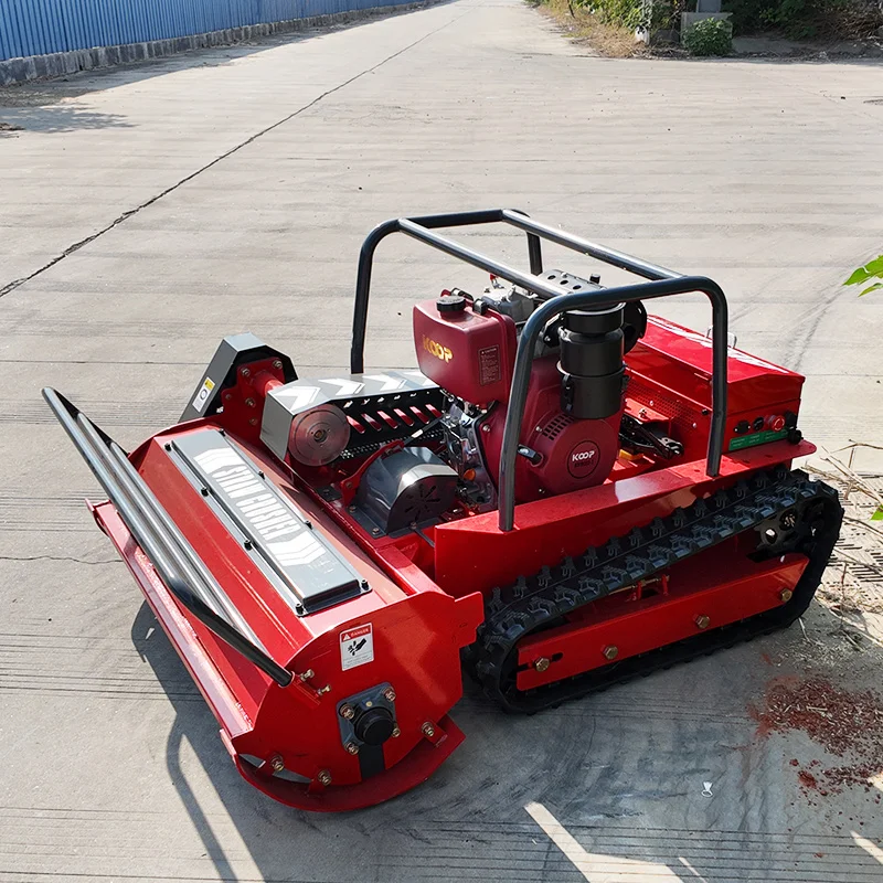 

Customizable factory direct sales lawn mower wireless remote control zero rotation lawn mower robot track type