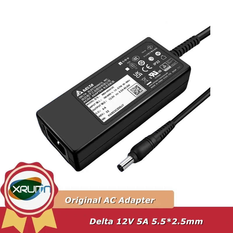 

Genuine Delta MEA-065A12C Medical Power Supply 12V 5A AC/DC Adapter Charger 5.5*2.5mm Original