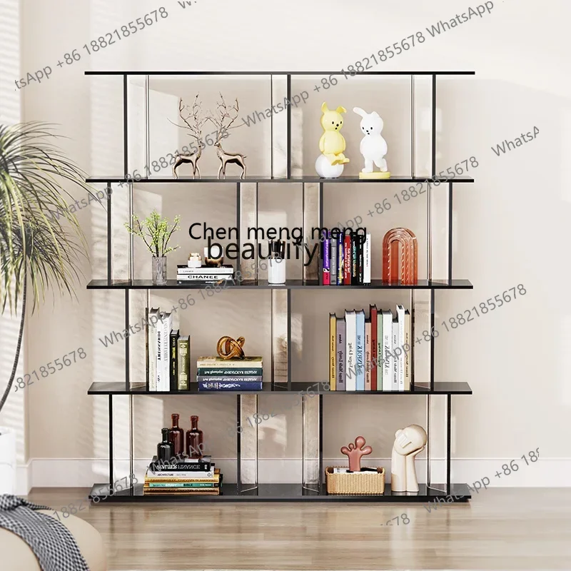 

New style Acrylic Porch Cabinet Modern Side Cabinet Living Room Subareas Screens Bookshelf Display Shelf Sideboard Cabinet ss 73