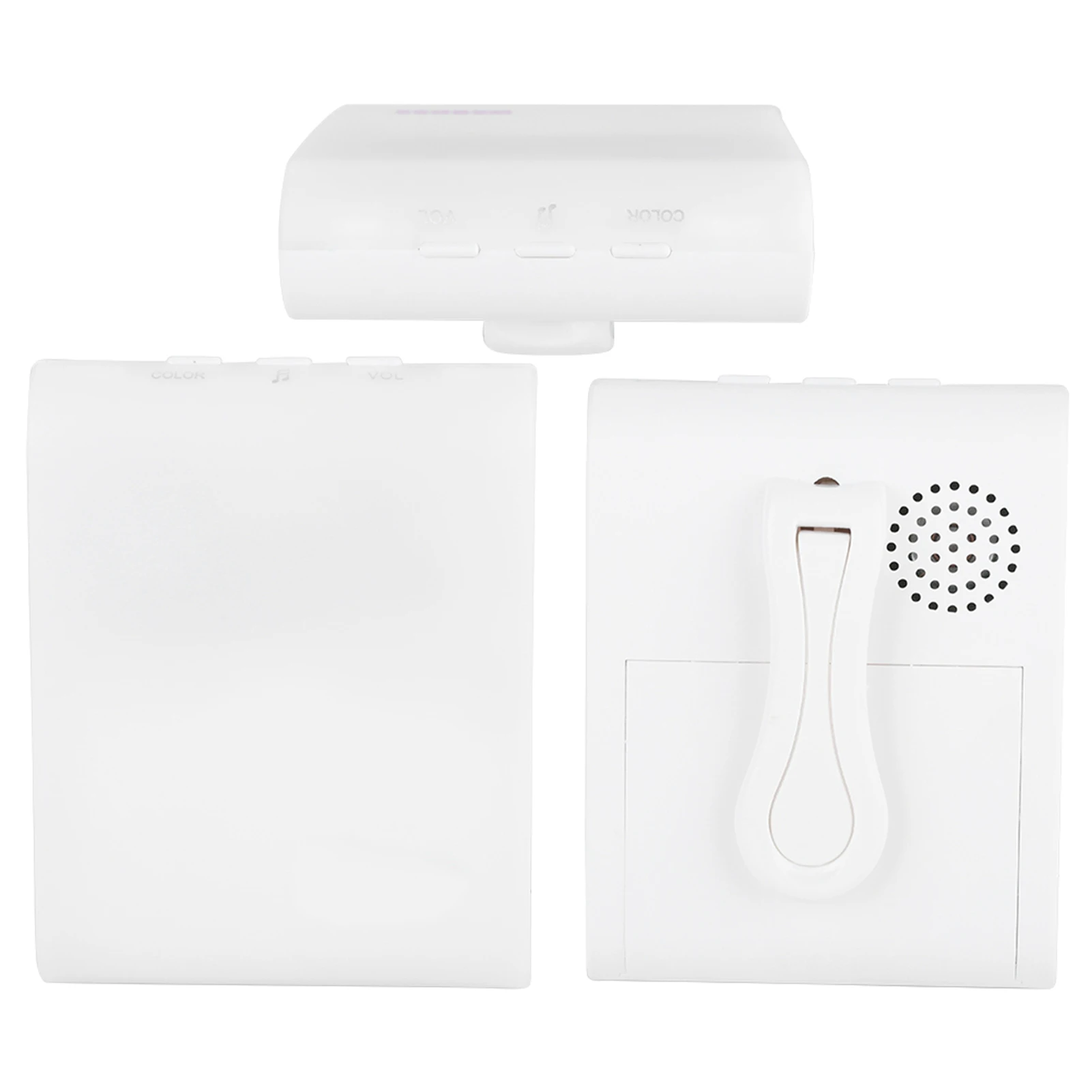 Wireless Button Door Bell Stable Loud Sound Patient Elderly Deaf Caller with 7 Kinds of Flash Lamp Color Tones Easy Installation
