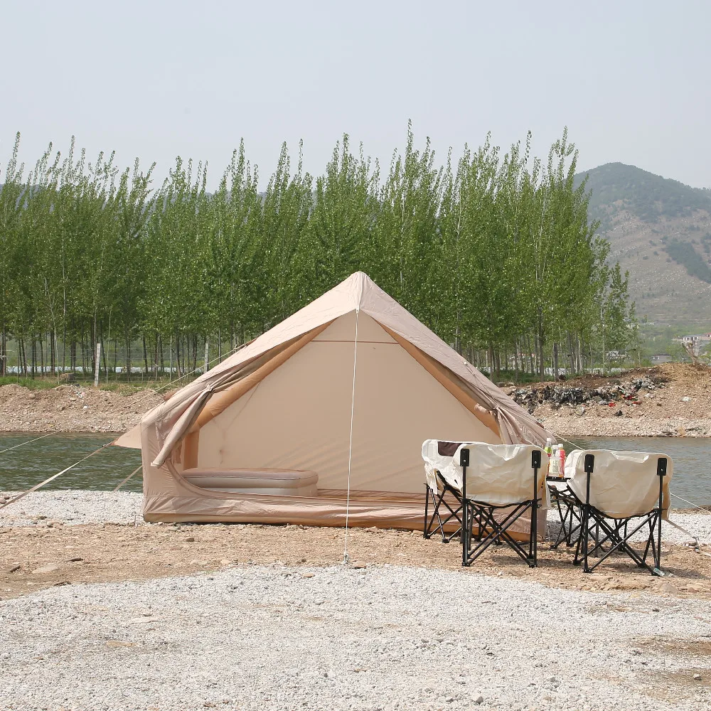 Inflatable Tents for Camping Portable 4 Season Blow up Tent with one Door and Large Window