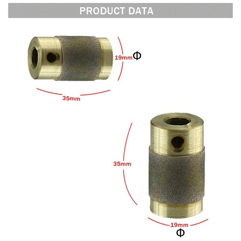 Brocas de amoladora de diamante fino estándar, muela de diamante, vidrio de cerámica manchado, herramienta abrasiva duradera, 3/4 pulgadas