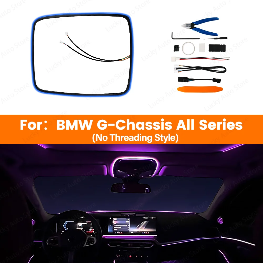 

LED 11 Colors Ceiling Reading light Interior Lighting Ambient Light For BMW 2 3 4 5 6GT 7 8 Series G20 G01 G02 G05 G06 G07 Car