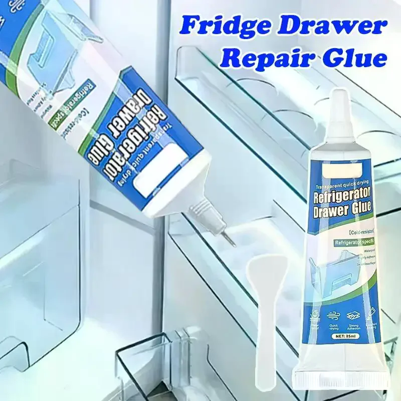 Refrigerator Repair Glue Cold Resistant Waterproof Adhesive For Fridge Drawer Door Seal Quick Drying For Plastic Glass