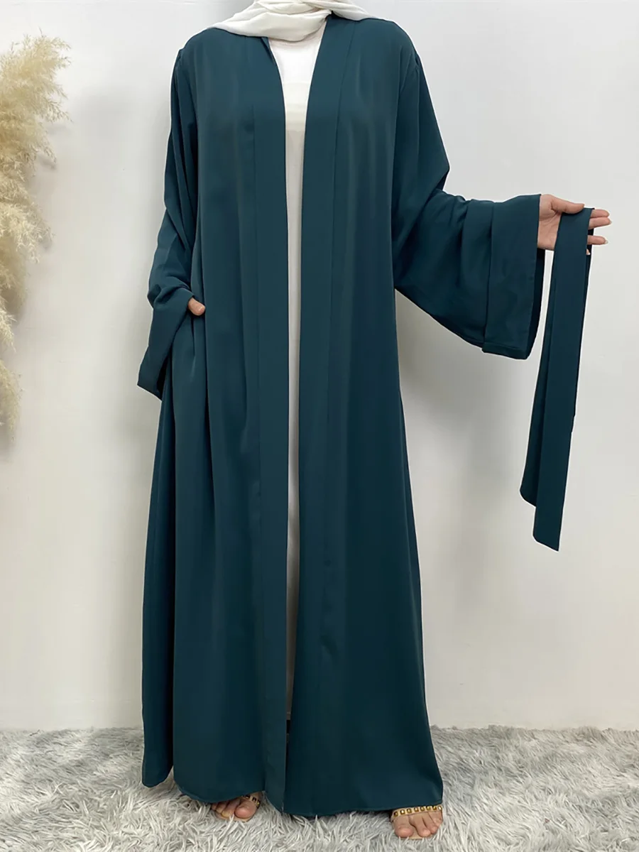 Chaomeng Ramadan Simple Open Abaya Dubai Turkey Kaftan Muslim For Women Kimono Modest Robe Femme Caftan Marocain Islam Clothing