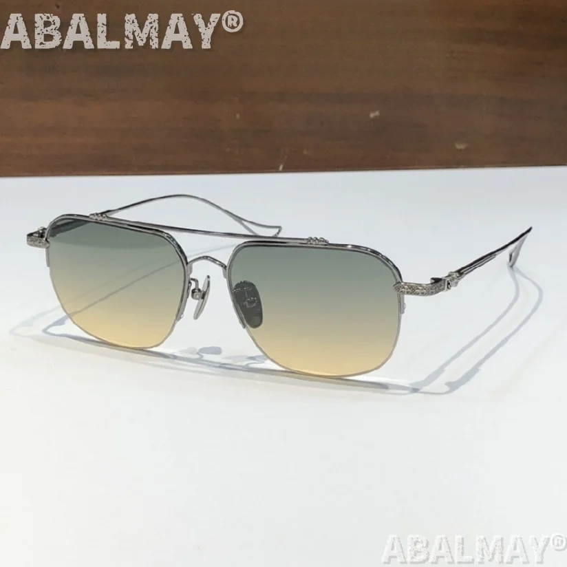 أفضل النظارات الشمسية عالية الجودة للرجال والنساء 8065 حجم 55-15-154 التيتانيوم نمط ريترو تصميم الأزياء نظارات شمسية UV400 مع صندوق