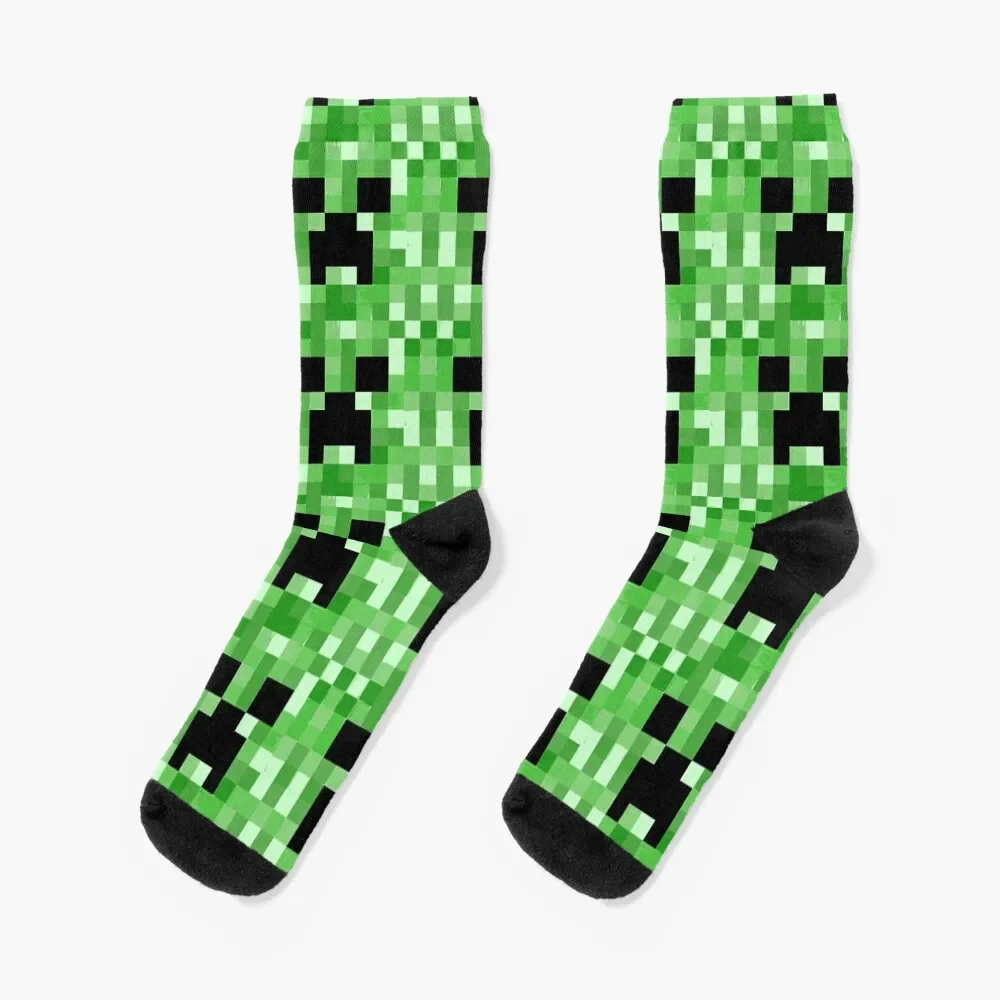 Calcetines de Creeper con estampado para hombre y mujer, medias de lujo de Navidad, novedad