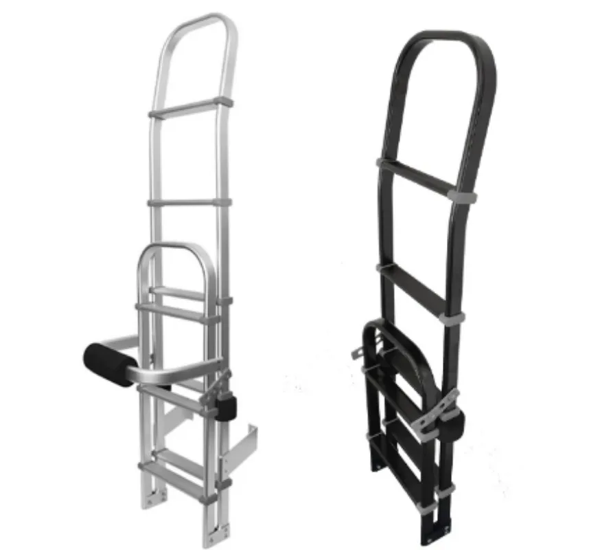 C-Type Aluminum Alloy Folding Access Ladder Portable Stair For Vehicle Rear Body Mounting