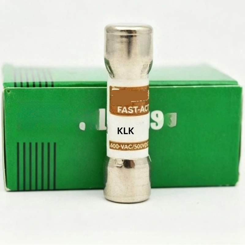 10PCS KLK10 10A Fast Acting Cartridge Fuse 600VAC 500VDC 10×38mm UL Listed Compatible with KTK-10