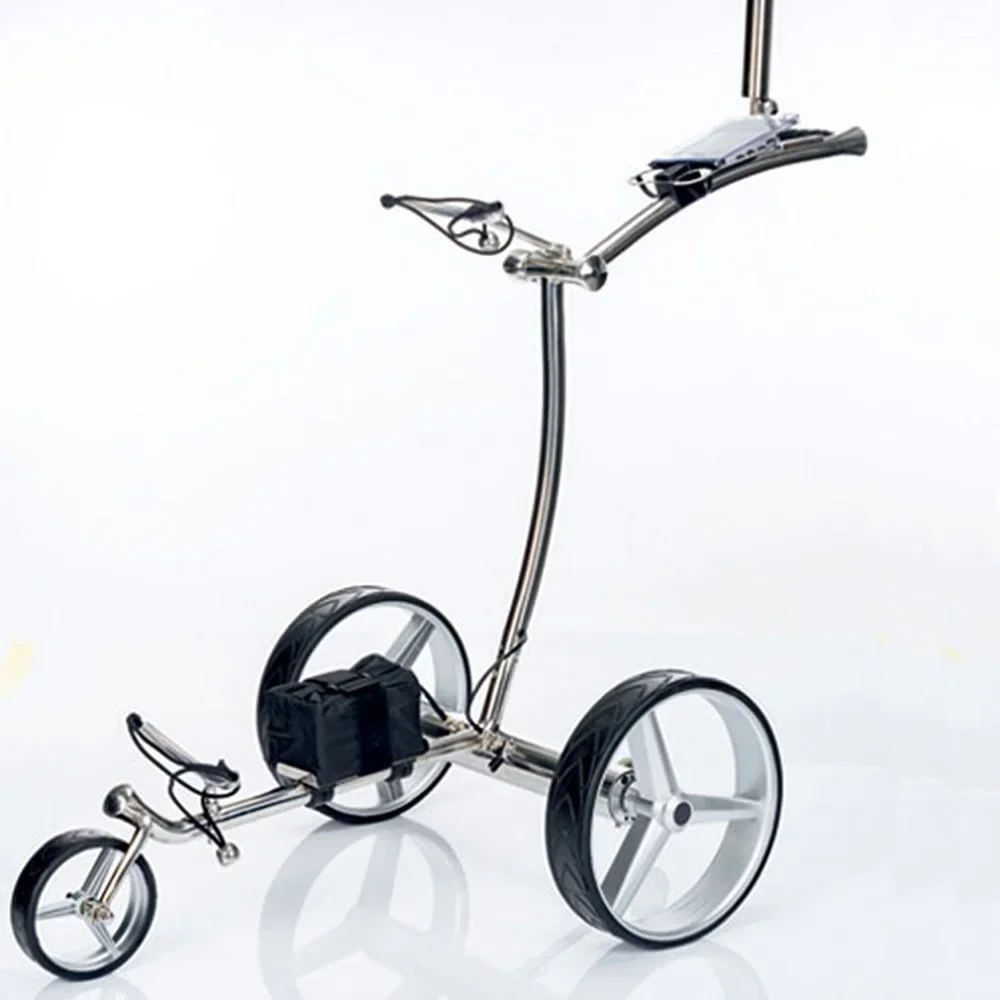 Perfect Golf Electric Trolley Tricycle Cart with Umbrella Stand
