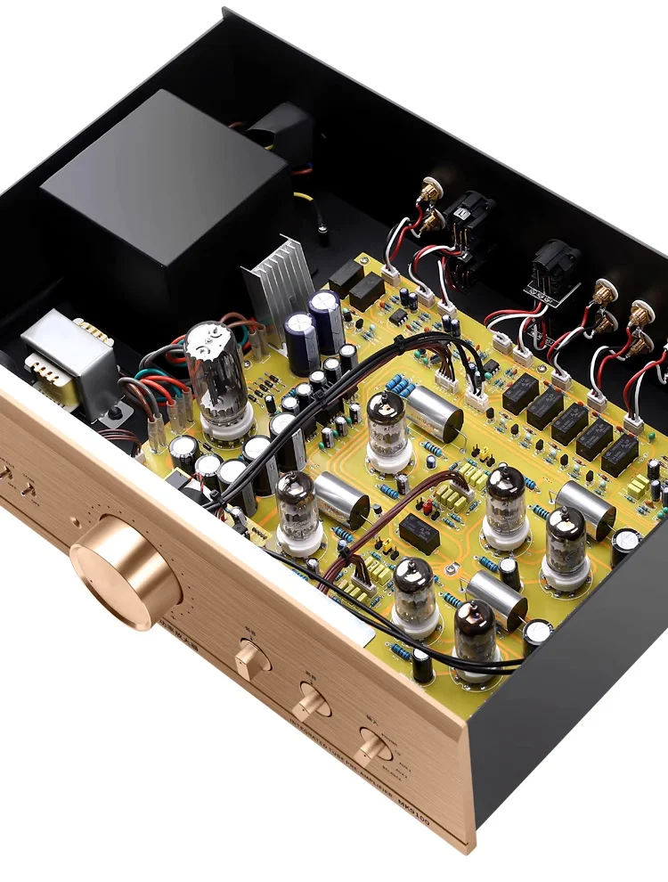 جديد MK9100 المرارة قبل مكبر للصوت HiFi الراقية النقي المرارة مكبر للصوت أنبوب الإلكترونية قبل مكبر للصوت #2