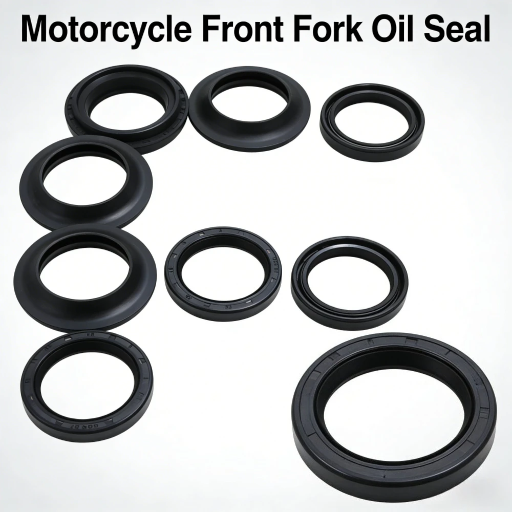 2pc/4pc/8pc 27x37x7.5 27*37*7.5 Motorcycle Front Fork Shock Absorber Damper Oil Seal & 27x37 Dust Cover