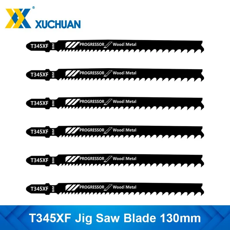 

T345XF Jig Saw Blade HCS Wood Assorted Blades For Wood Plastic Cutting T Shank Power Tool Reciprocating Saw Blade