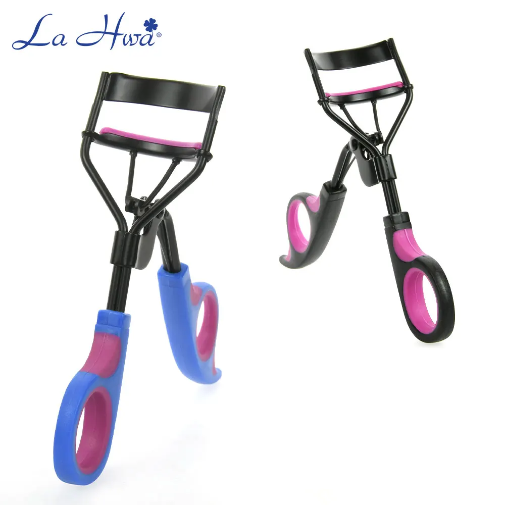 

1pcs Eyelash Curler Rubber non-slip Handle New Design Color Cosmetic Eyelashes Curling Tweezers Bending Clip Makeup Tool