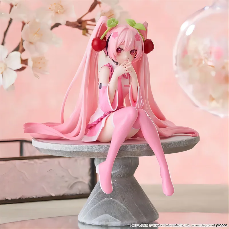 

11~25cm New Anime Miku Cute Kawaii Virtual Singer Miku Manga Statue Figurines Pvc Action Figure Toys for boys Gift