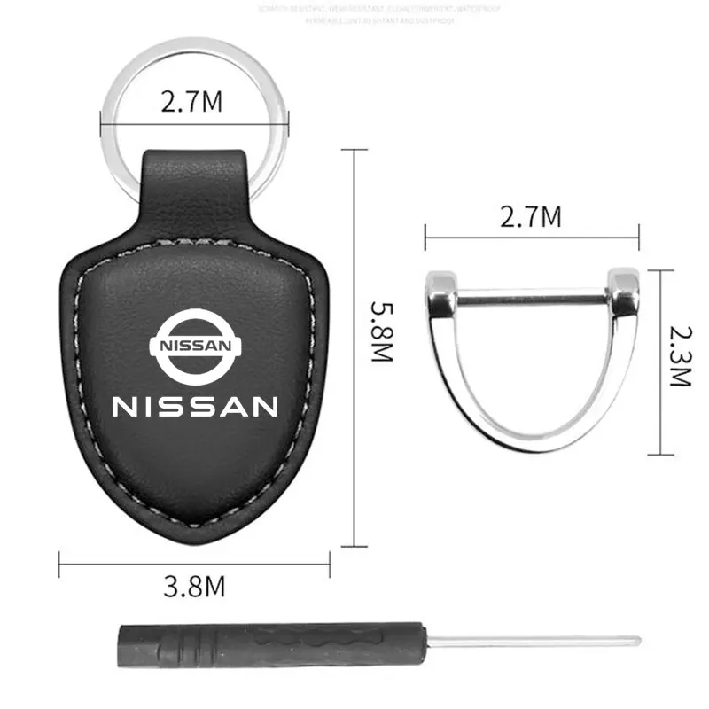 New Car Keychain Women Men Pendant Gift Accessories For Nissan sentra Serena maxima Versa Juke Micra rogue tiida x-trail nismo