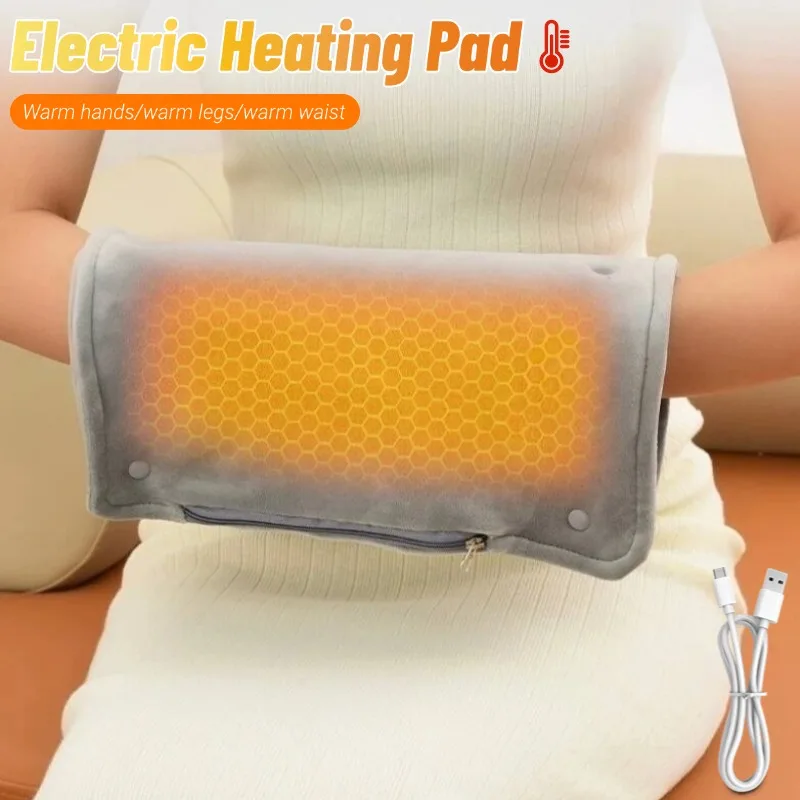 USB Graphene Heating Pad Electric Quick Heating Warming Pad for Back Pain and Cramp Relief Heated Pad Portable Heated Blanket