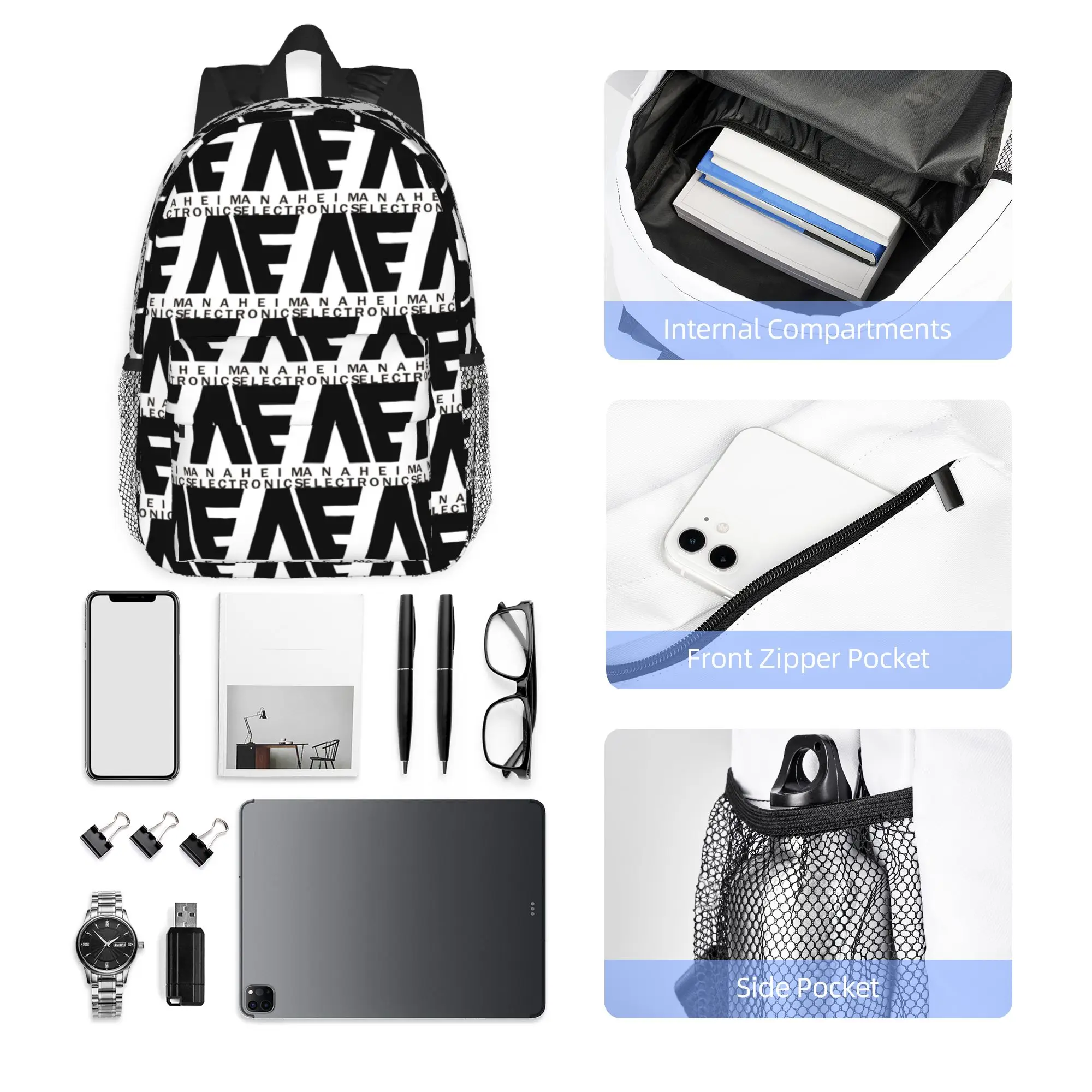 Anaheim Electronics Backpack Hot Sale Daypack Large Capacity Boys Girls BookBag Shoulder Bags for Men Women School Bag