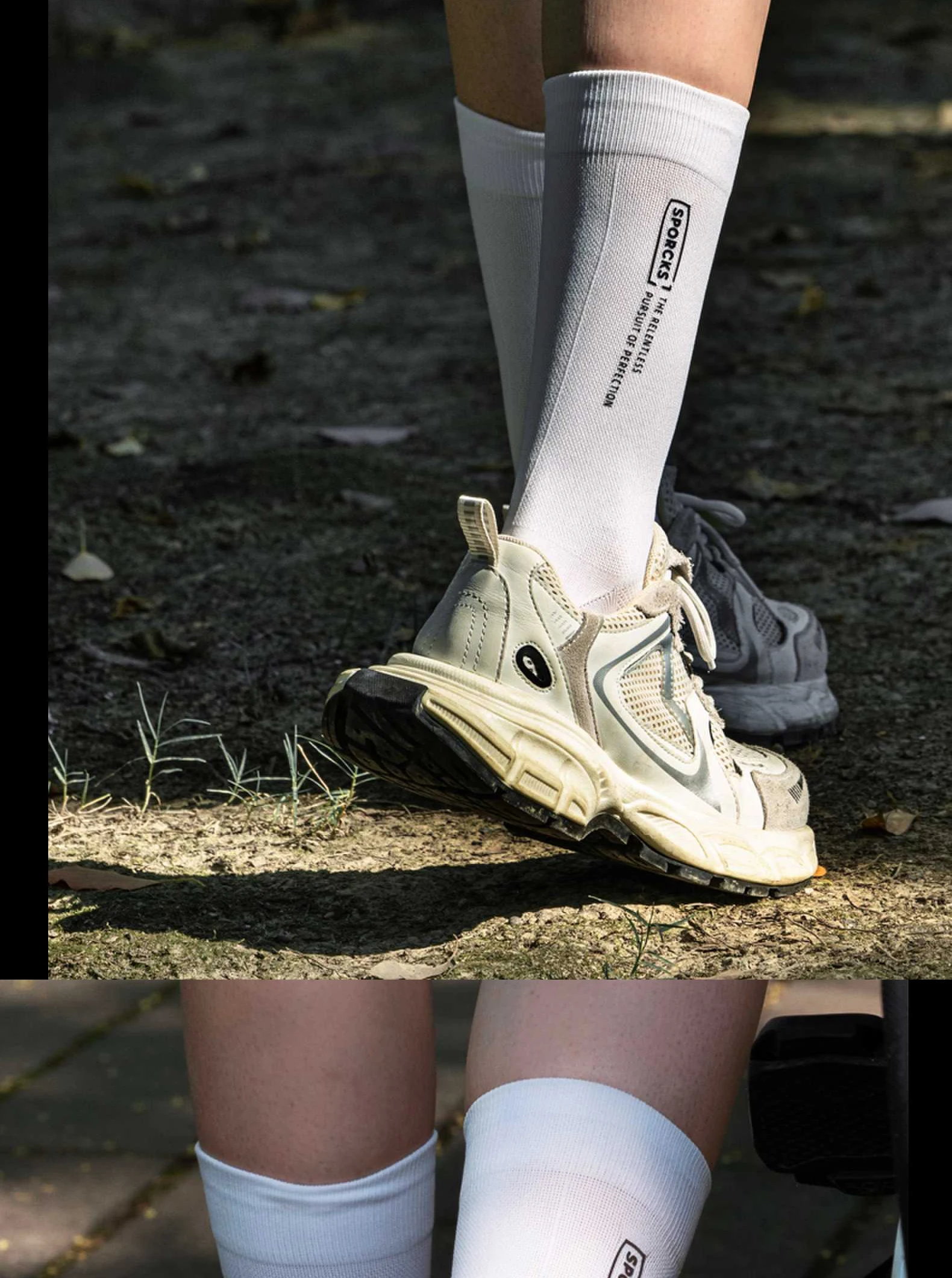 Sporcks Bunte, hochreflektierende Radsocken, Fahrradsocken für Rennrad, Mountainbike, Sportsocken, atmungsaktiv, verschleißfest, bequeme mittelhohe Socken, Sr-03 – Detail 6
