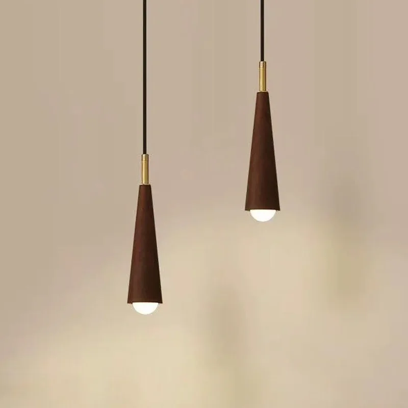 Wooden cone chandelier tea room bar decorative chandelier