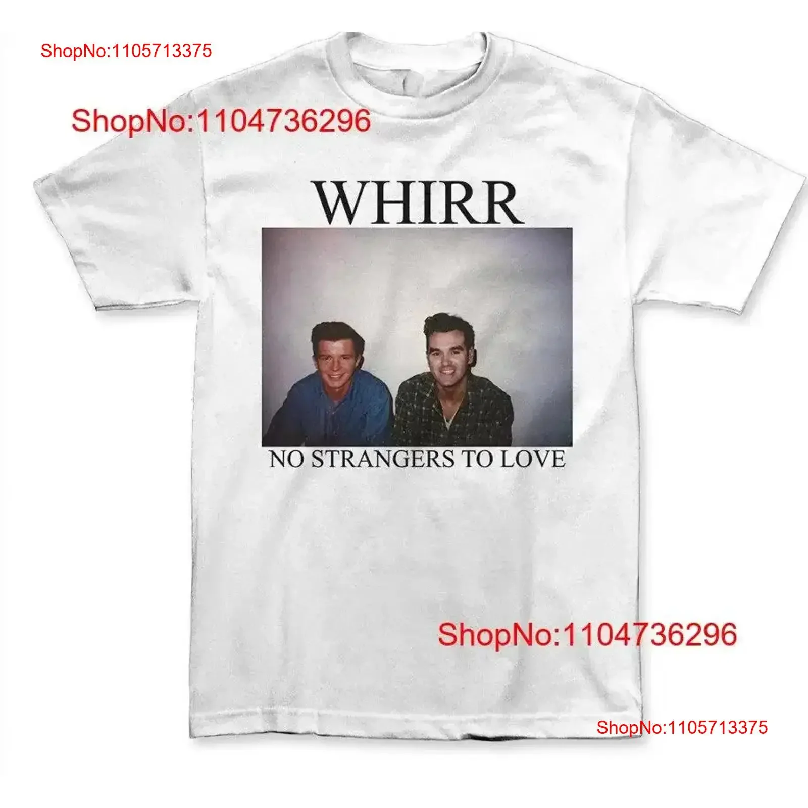 Whirr band No Strangers white T shirt unisex All sizes 54 vintage Washed Stretched designer clothes homme Top For Everyday Wear
