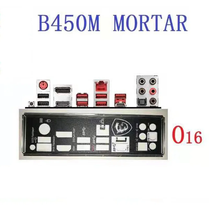 OEM Replacement FOR MSI B450M MORTAR MAX B450M MORTAR TITANIUM I/O IO Shield backplate