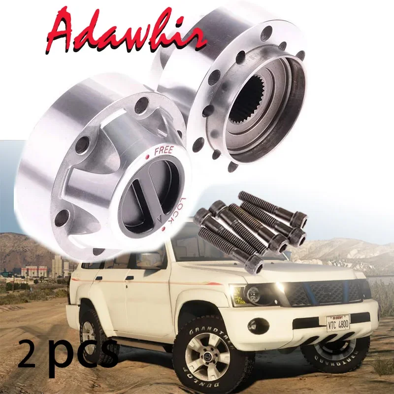 

2pcs 40250-01J01 Y60 Y61 MT manual Free wheel locking hub lock 31T For Nissan Safari Patrol ZD30 RD28 TD42