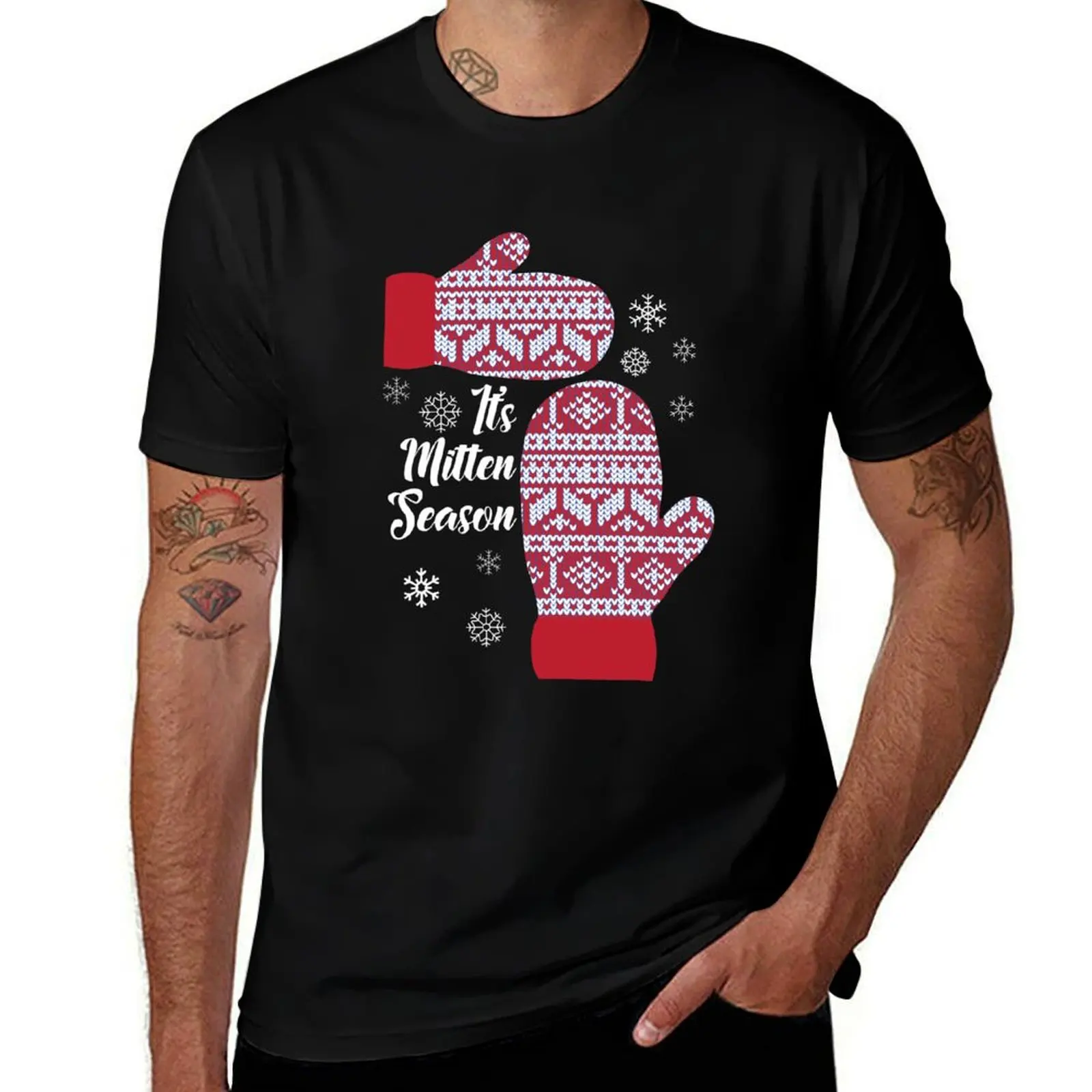 It's Mitten Season-in the Mitten State T-Shirt Big and Tall Gym T-Shirt