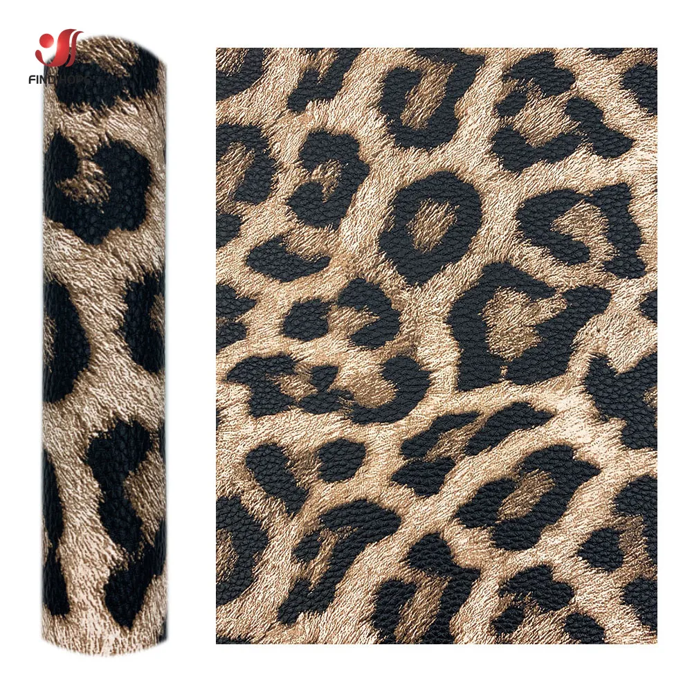 Leopard Print PU Leatherette Sewing Fabric Faux Leather DIY Craft Brooch Hair Bows GIFT Handmade Earring Making Doll Decor