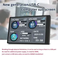 3.5 Inch Mini Computer Secondary Screen IPS USB Type C Screen Computer CPU GPU RAM HDD Monitor LCD Display Freely AIDA64