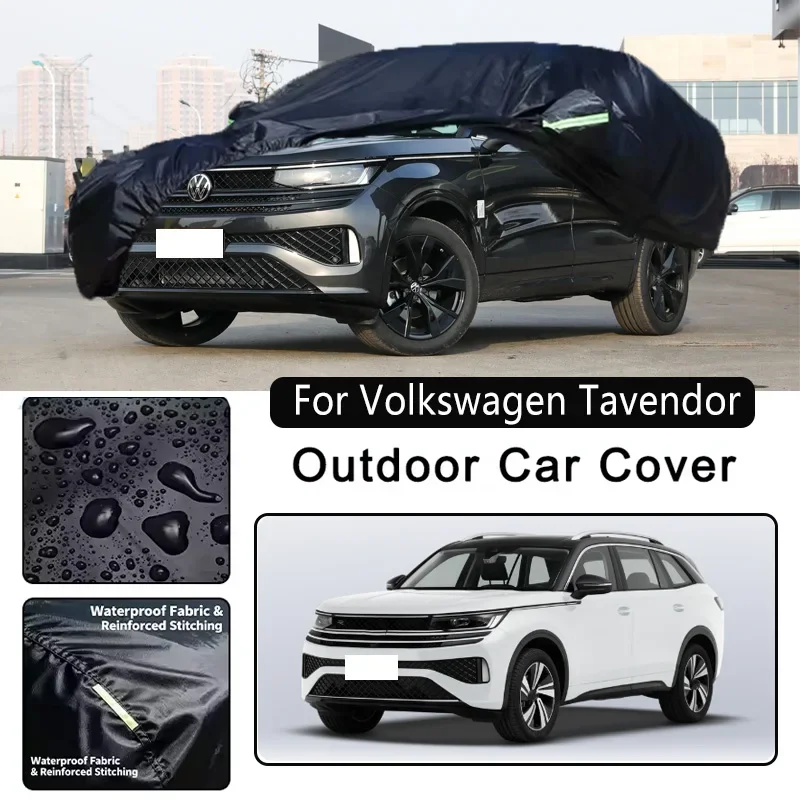 

For Volkswagen Tavendor Car Covers Outdoor Waterproof Dustproof Sun Rain Snow Protection Thick Oxford Cloth Car Accessories